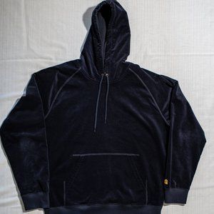 CARHARTT WIP Hooded Cord Sweatshirt (Hoodie) | Dark Navy | Size L